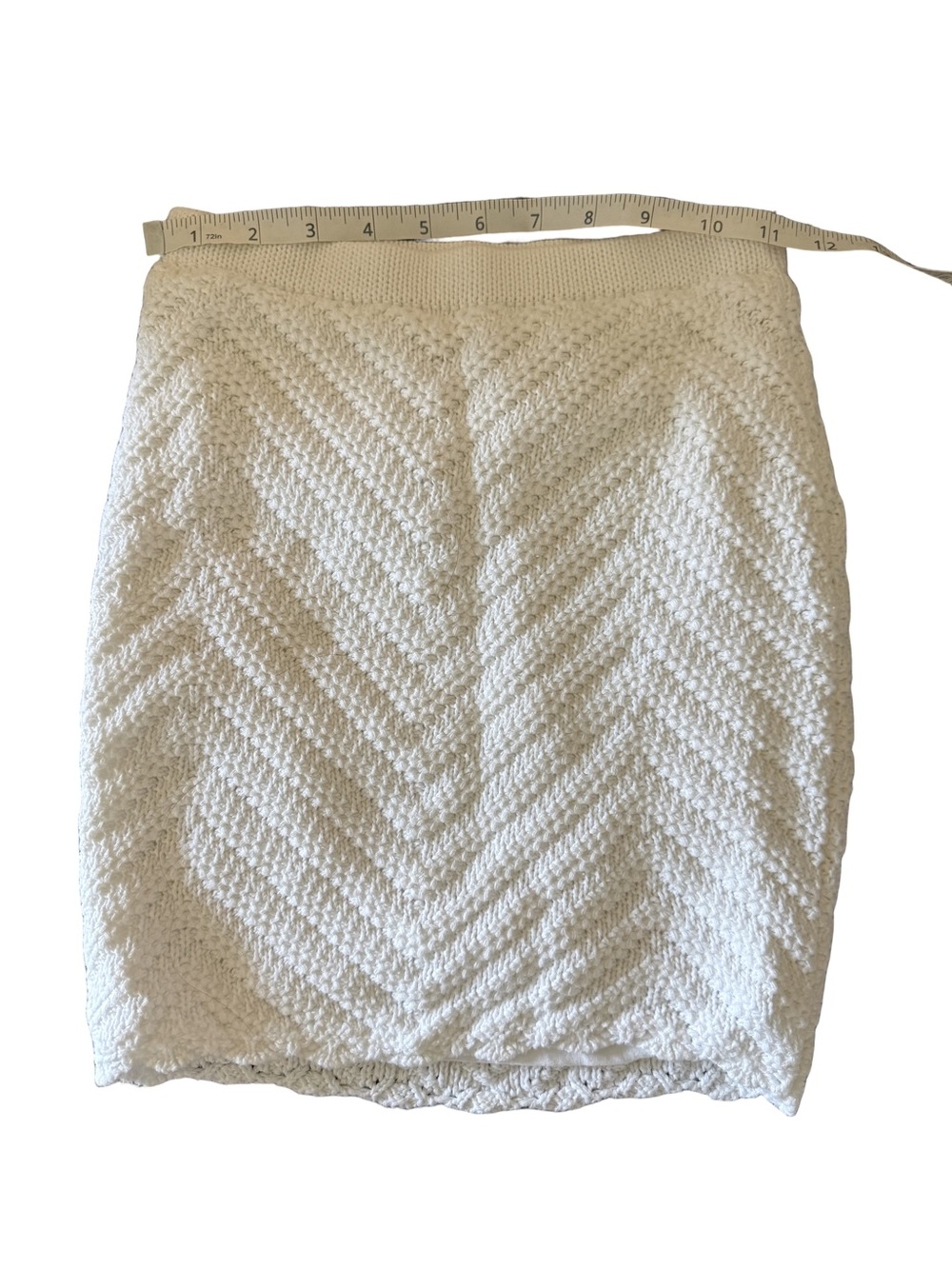 Hollister White Crochet Skirt